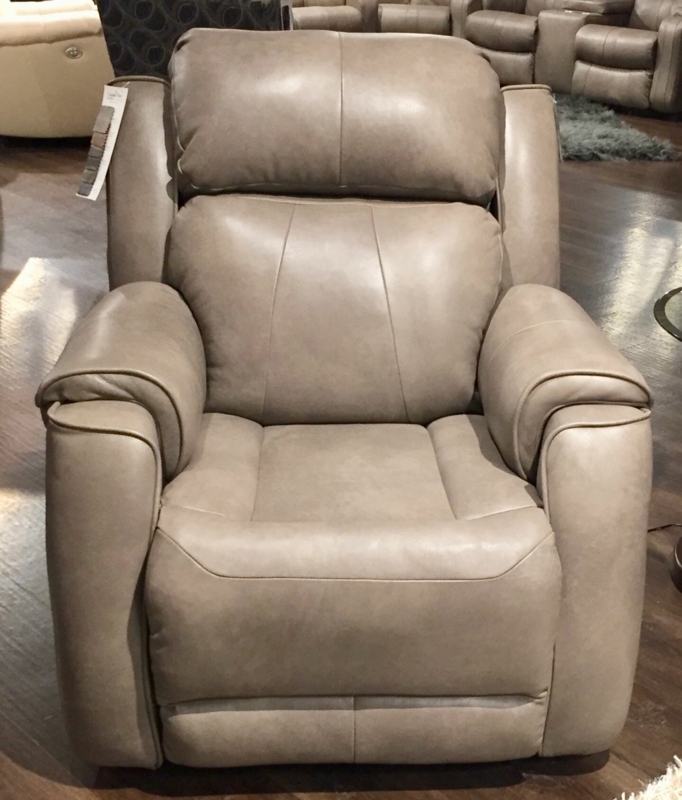 Safe Bet 39" Wide Leather Match Power Zero Clearance Standard Recliner