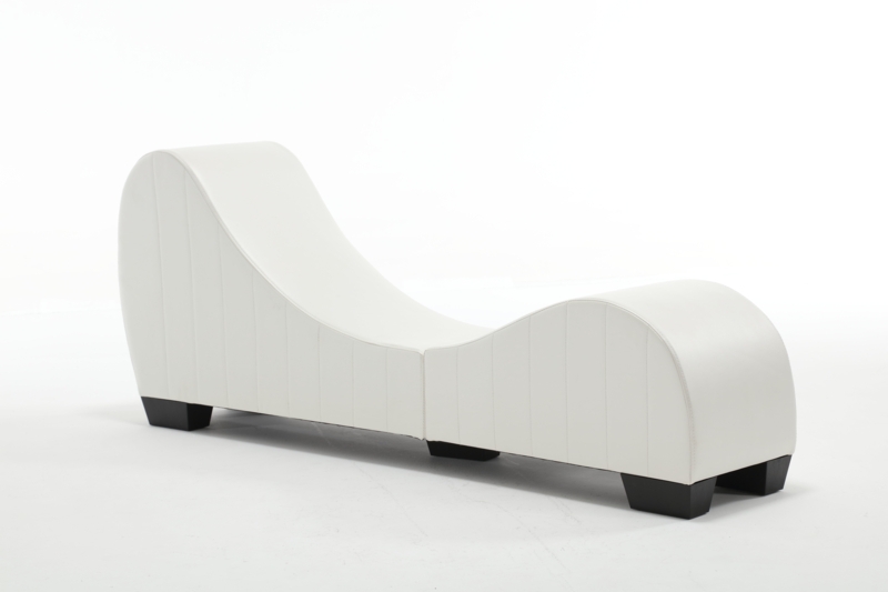 Shaye Faux Leather Chaise Lounge