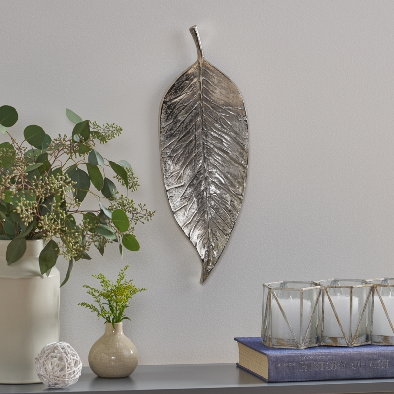 Metal Leaves Wall Decor | Foter