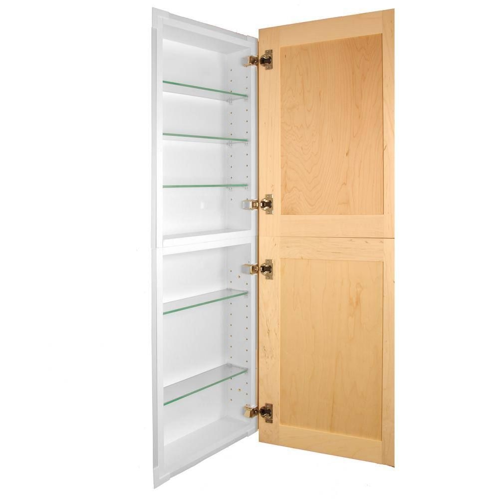 Silverton 14 in. x 18 in. x 4 in. Recessed Medicine Cabinet in Unfinished Silverton 14 in. x 18 in. x 4 in. Recessed Medicine Cabinet in Unfinished