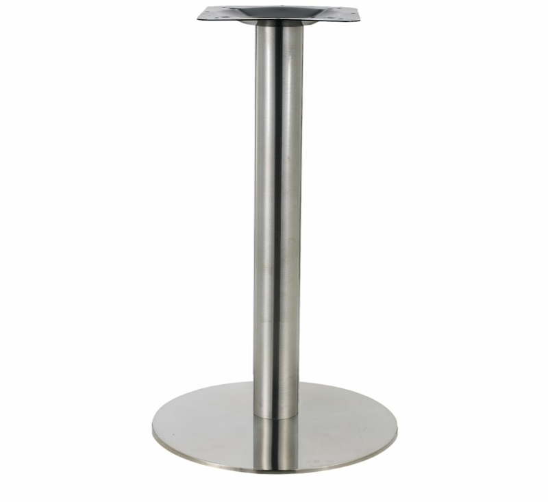 Sleek & Chic Modern 28'' 20'' w Stainless Steel Round Table Base