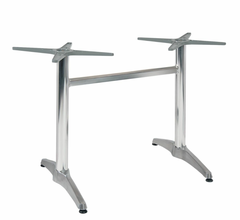 Sleek & Chic Modern 28.5'' Aluminum Trestle Table Base