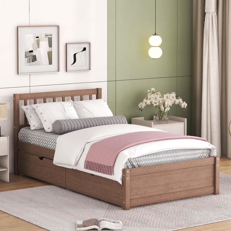 Oak Storage Bed | Foter