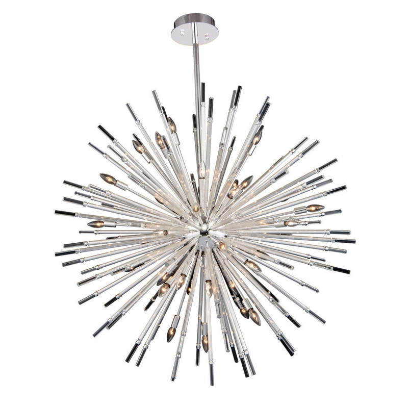 Sprazzo 36 - Light Polished Silver Unique/Statement Pendant