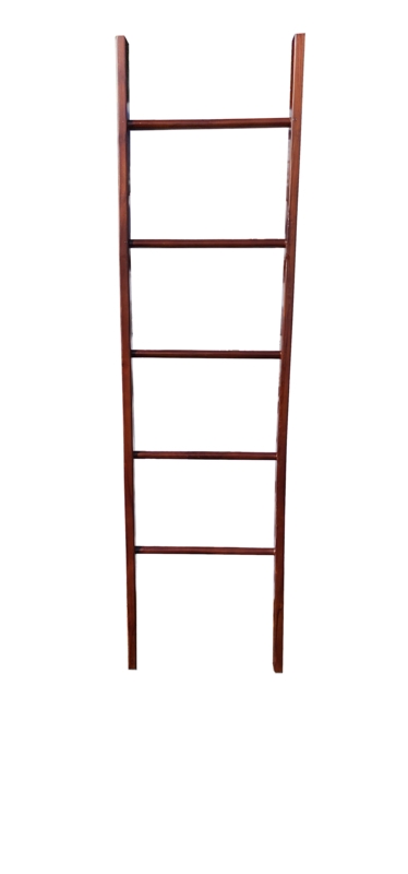 Teak Ladder Rack, 72"H X 21"W