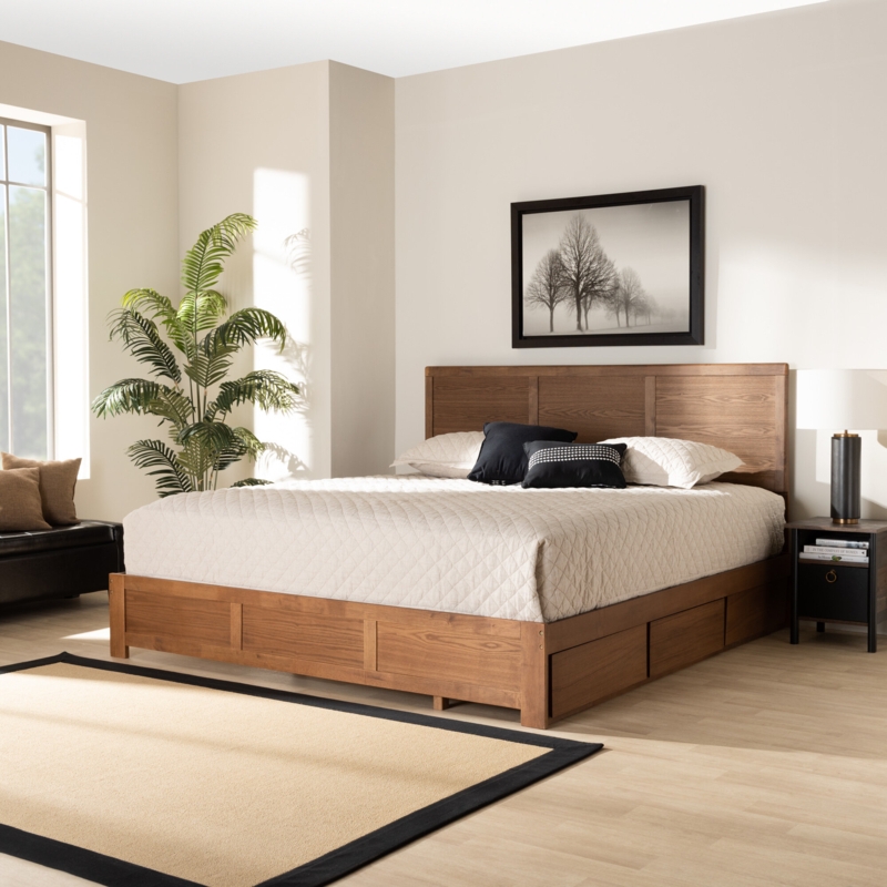 Oak Storage Bed | Foter