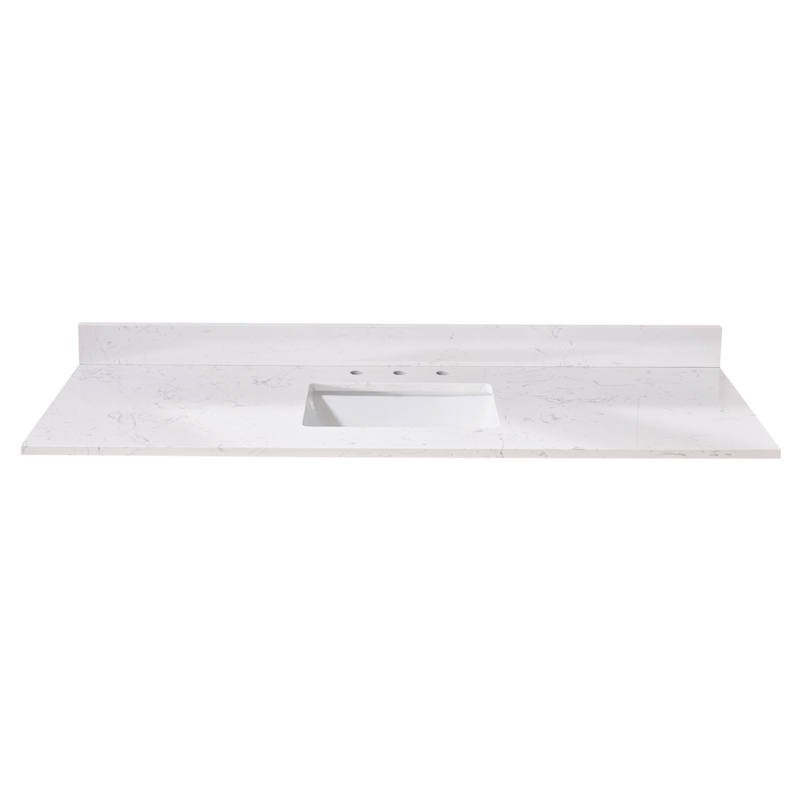 Trento 61'' Stone Single Bathroom Vanity Top with Sink