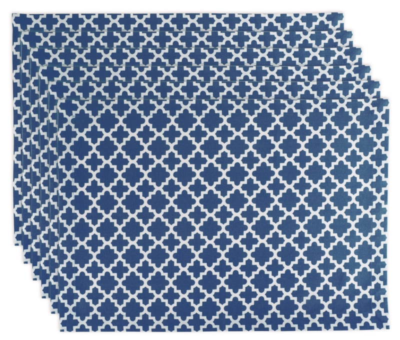 Trung Cotton Geometric Rectangle Placemat