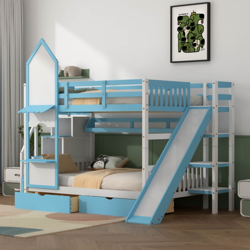 Princess Castle Bed With Slide | Foter