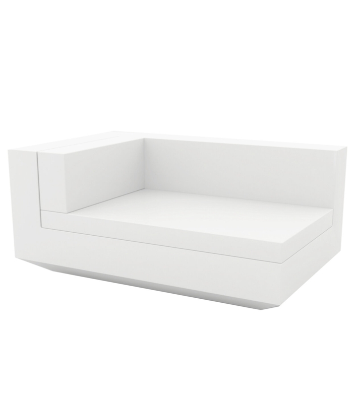 Vela - Modular Sofa Left Chaise Lounge - Lacquered