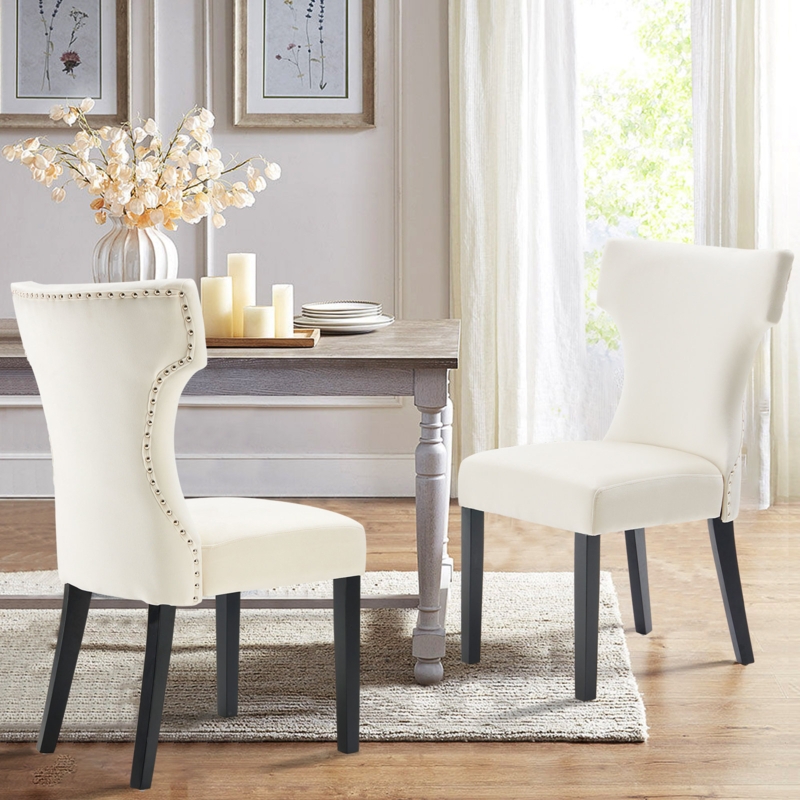 Velvet Upholstered Side Chair