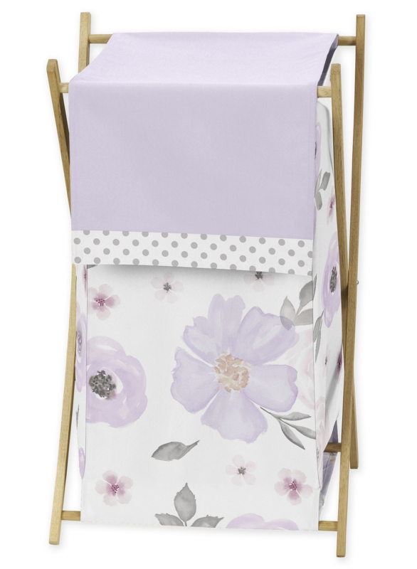 Watercolor Floral Laundry Hamper