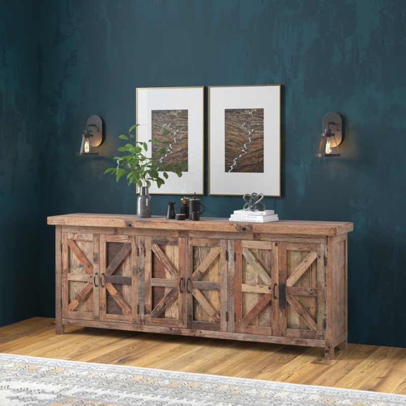 Whittaker 84'' Solid Wood Sideboard