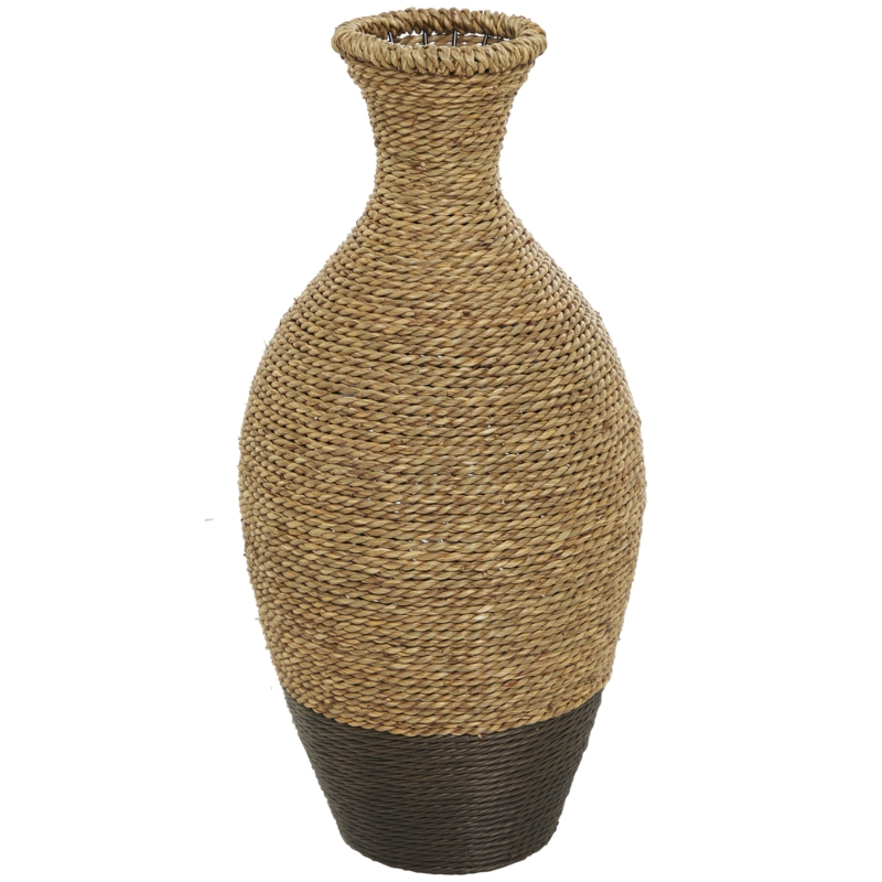 Wolton Brown/Dark Brown Seagrass Table Vase