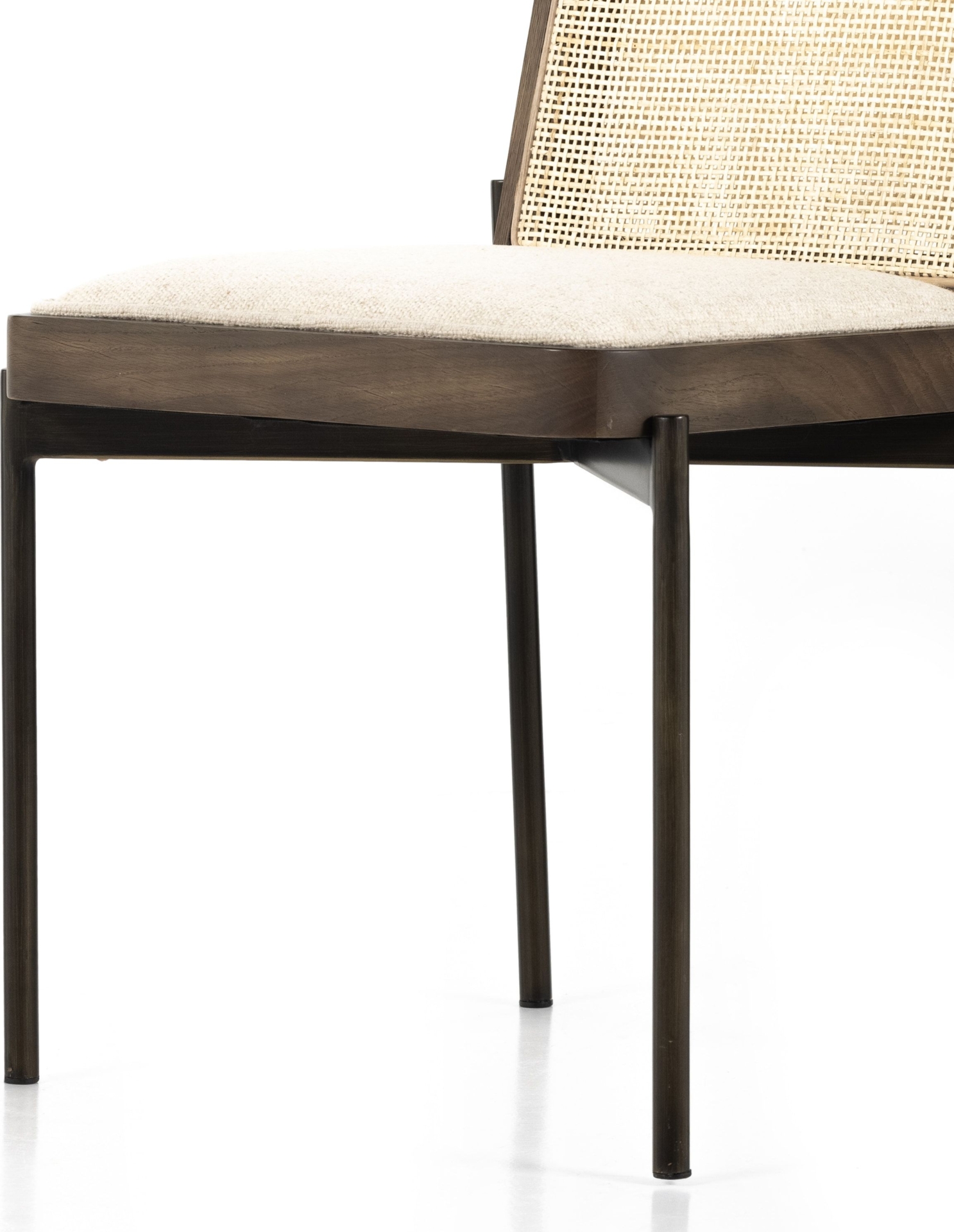 Four Hands Vail Dining Chair - Color: Rustic Fawn, Thames Cream