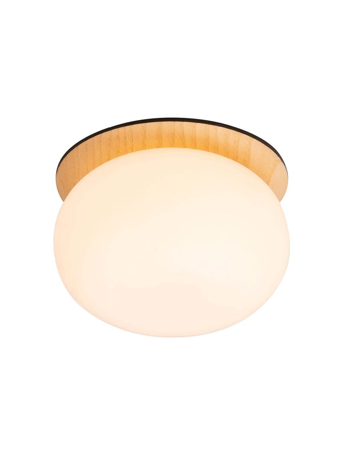 Knock Wall Lamp Model A 3.9 x H 3.6 / Dia 10cm x H 9.2cm set of 2-Wood Color-Warm Light