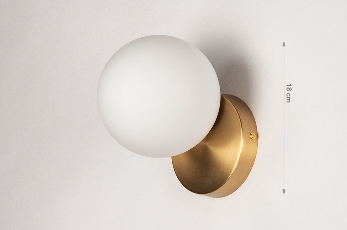 Lumidora Wandlamp 74258 - G9 - Goud - Messing - Metaal - Badkamerlamp