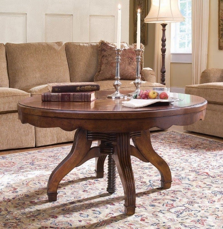 Classic Wooden Adjustable Height Coffee Table