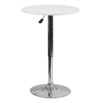 Modern Adjustable-Height Round Coffee Table
