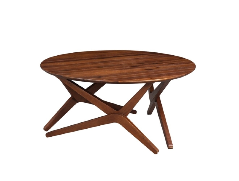 Modern Adjustable Height Wooden Coffee Table