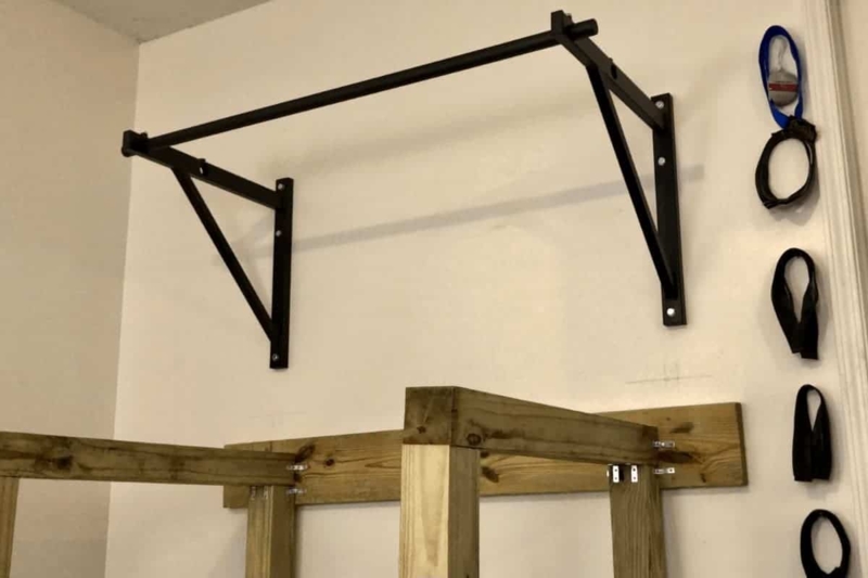 Titan Wall-Mounted Pull-Up Bar in Home Gym