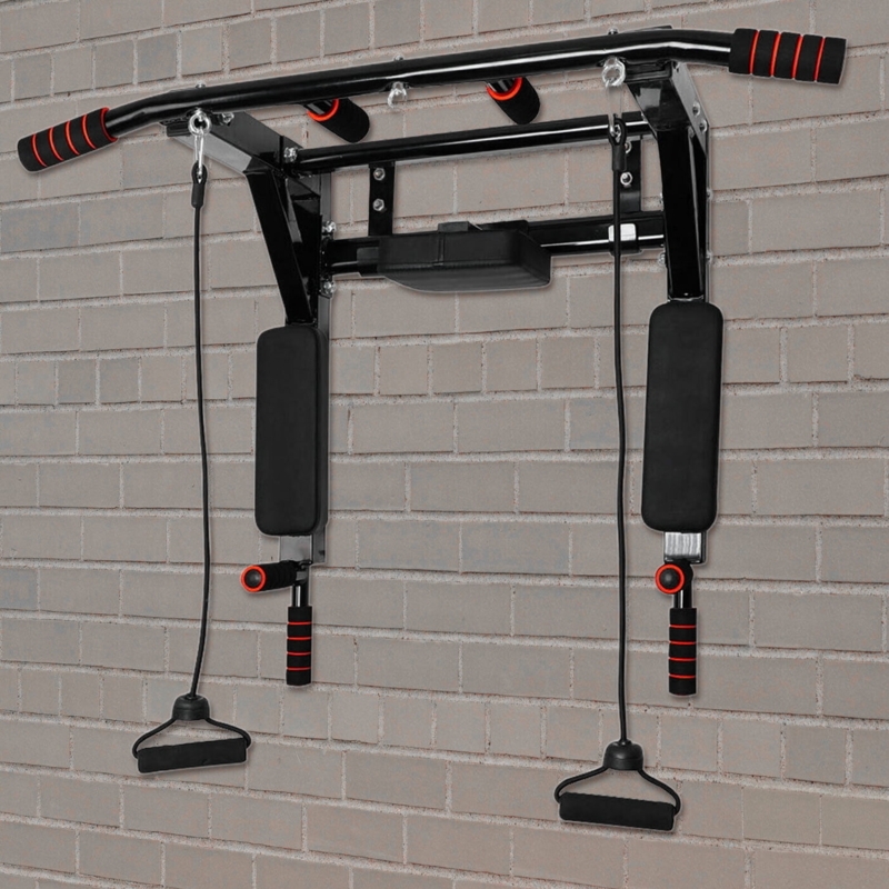 Wall Mounted Multi-Function Pull Up and Dip Bar