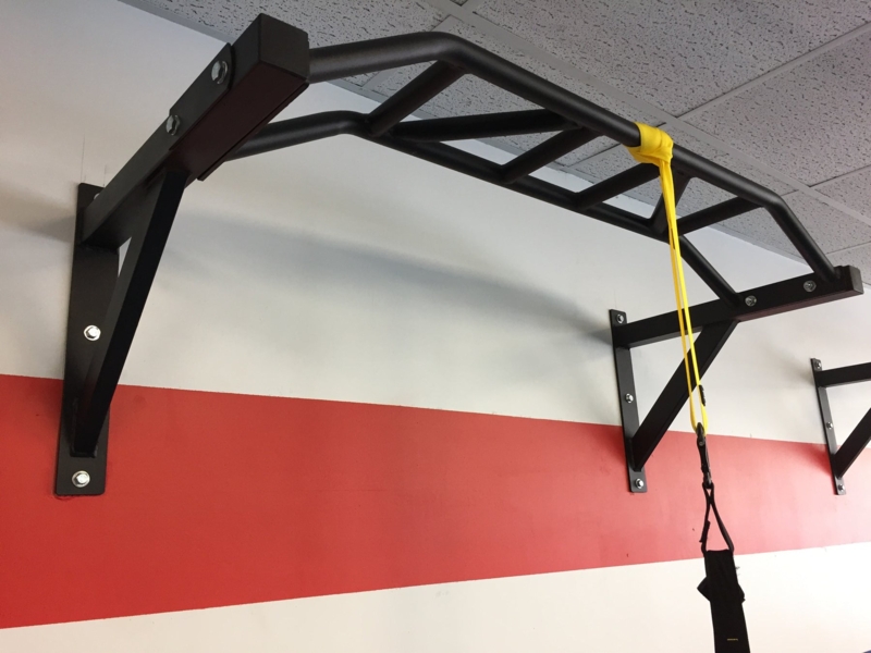 Wall-Mounted Multi-Grip Fitness Pull-Up Bar