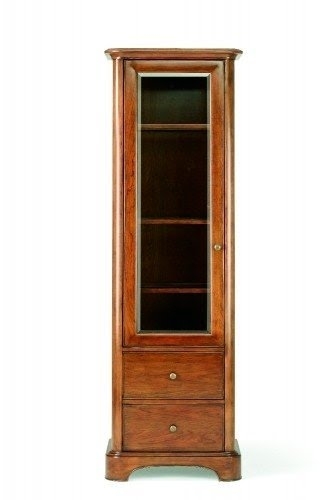 Elegant Small Wooden China Cabinet with Glass Door