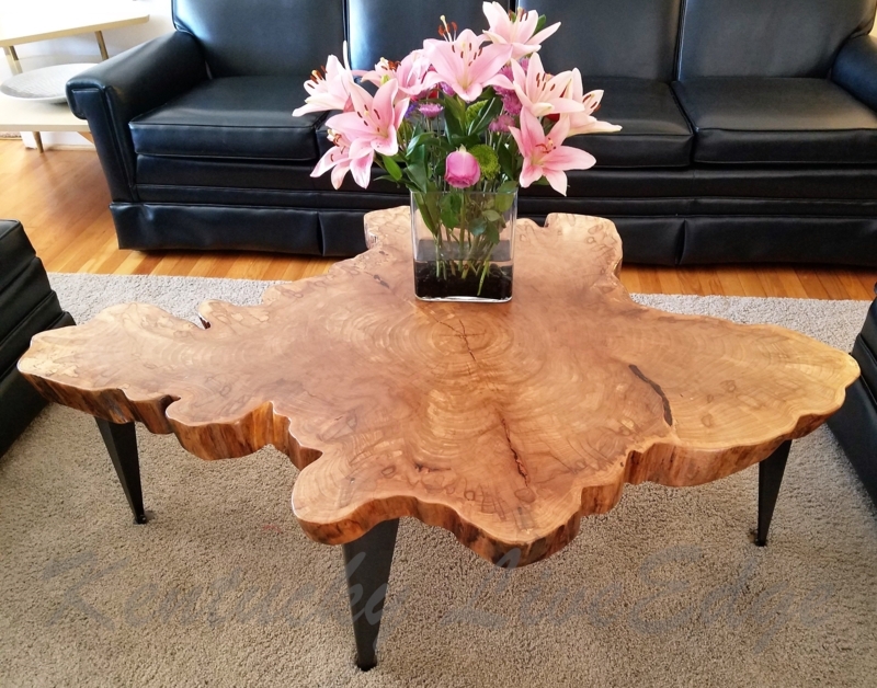 Handmade Large Live Edge Tree Slice Coffee Table