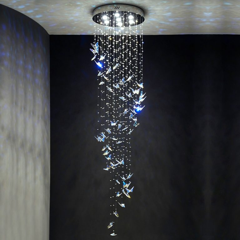 Modern Crystal Butterfly Decorative Chandelier Lighting