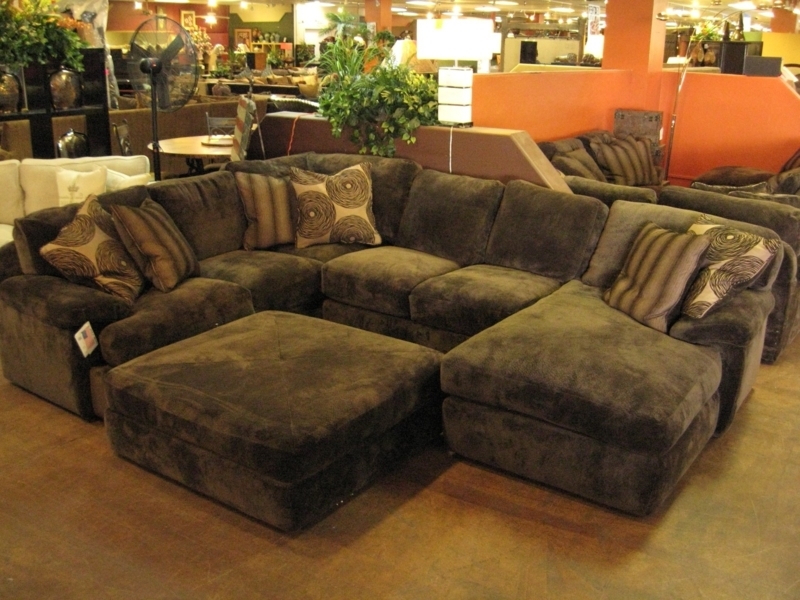 Cozy Oversized Dark Brown Sectional with Chaise