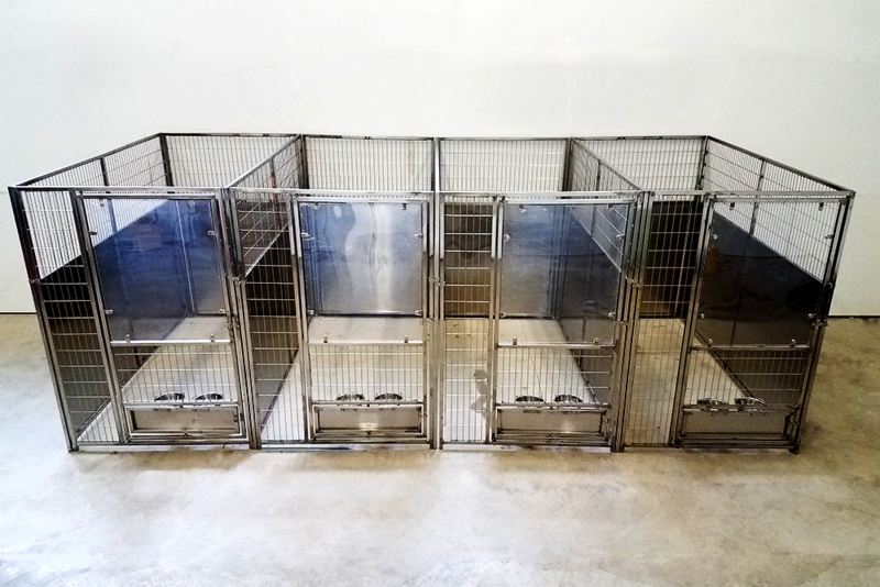 Durable Stainless Steel Multiple Dog Kennels