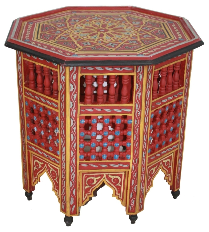 Handcrafted Moroccan Octagonal Accent Table