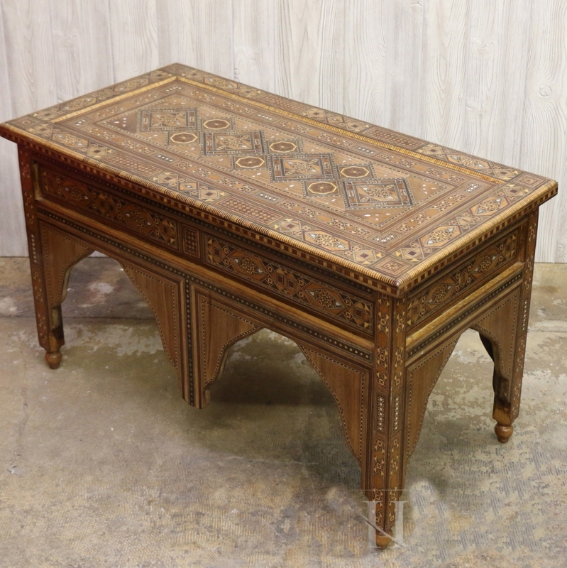 Intricately Carved Moroccan Style Coffee Table
