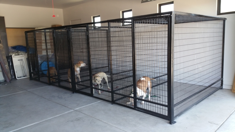 Modern Indoor Garage Dog Kennels with Metal Cages