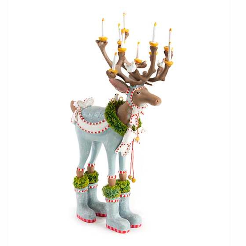 Patience Brewster Festive Reindeer Candle Holder Figurine