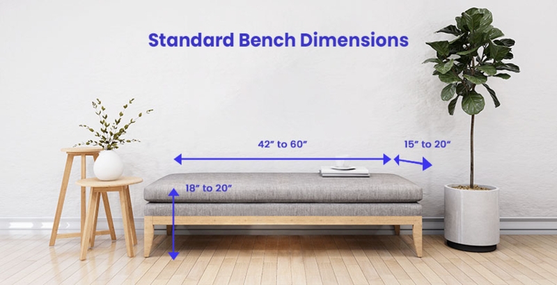 Standard Bench Dimensions for Indoor and Outdoor Spaces