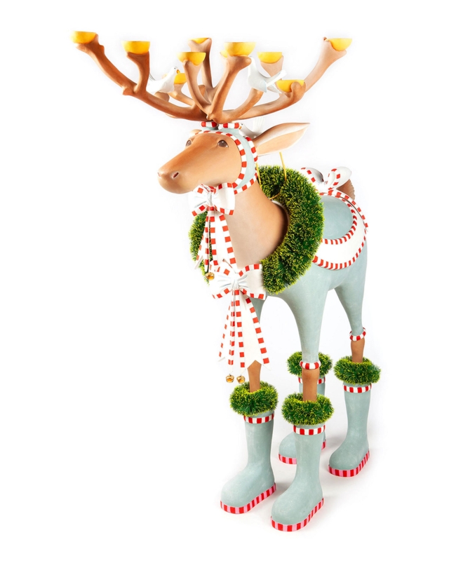 Whimsical Christmas Reindeer Display Figure