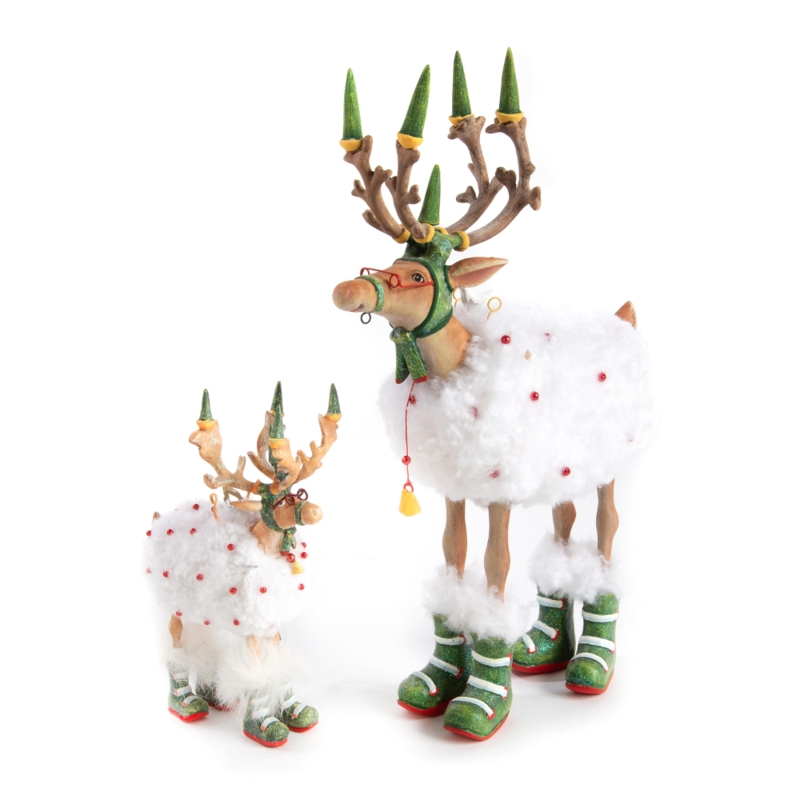 Whimsical MacKenzie-Childs Reindeer Holiday Figurines
