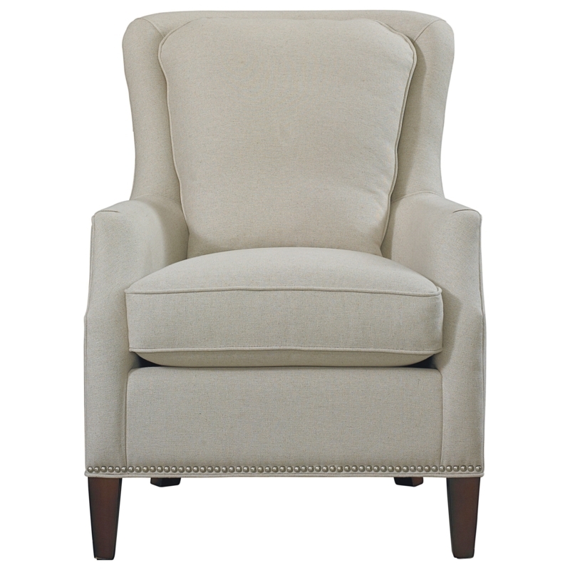 Bassett Kent Transitional Beige Accent Chair