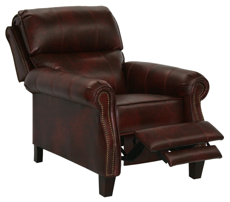 Classic Leather High Leg Recliner Chair