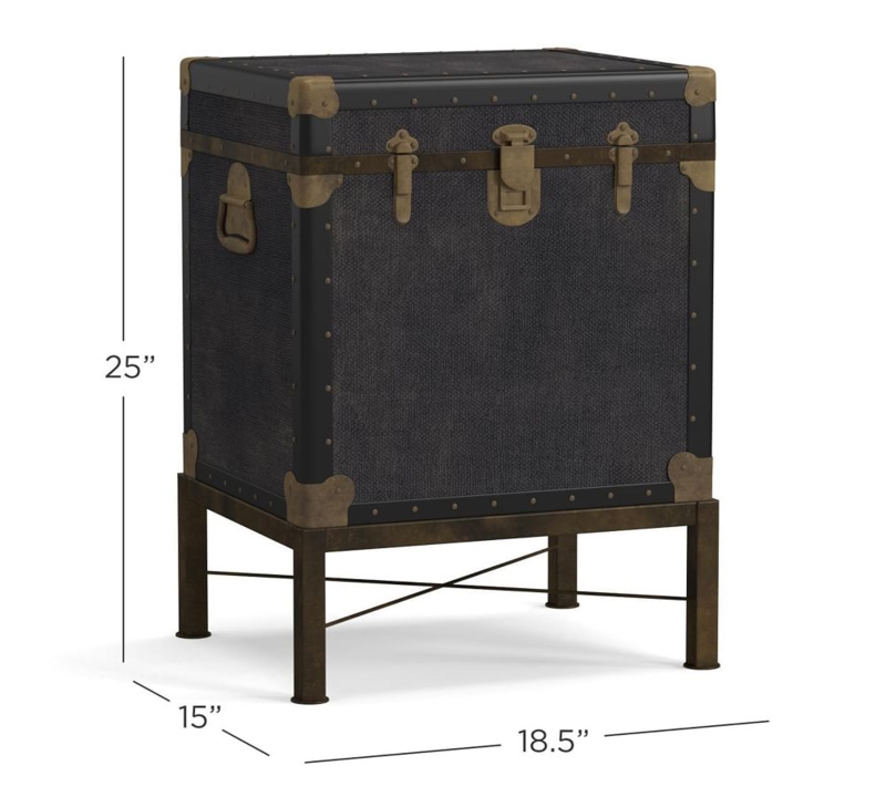 Industrial Style Ludlow Trunk End Table