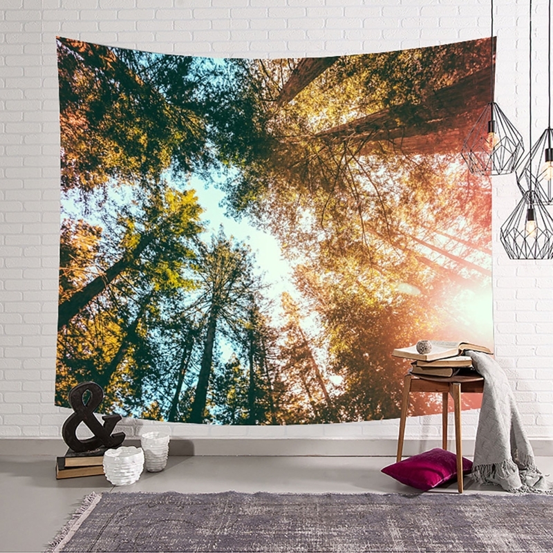 Large Nature Forest Tree Canopy Wall Tapestry