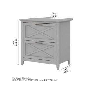 Modern Farmhouse 2-Drawer File Cabinet