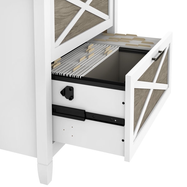 Modern Farmhouse Style 2-Drawer File Cabinet