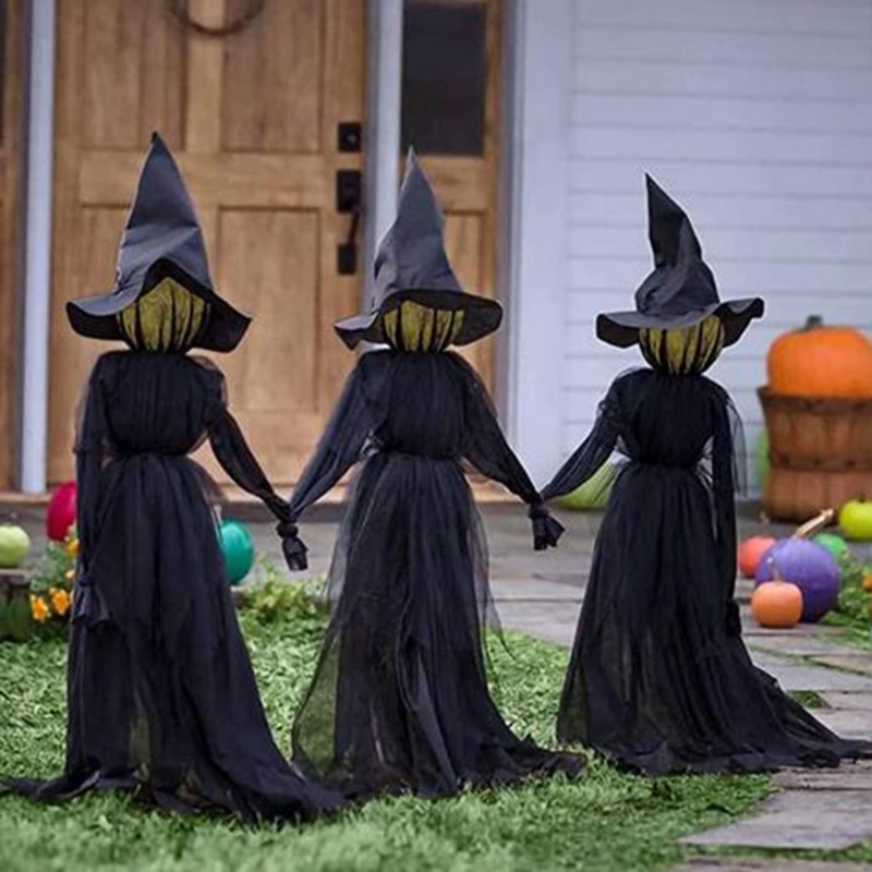 Spooky Halloween Outdoor Witch Decorations Holding Hands