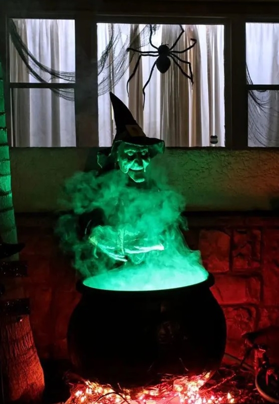 Spooky Witch Cauldron Halloween Decoration Ideas