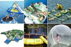 inflatables in lake near me
