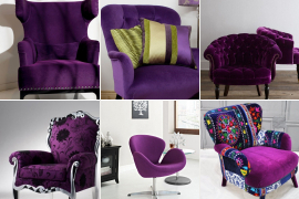 Purple Armchairs 