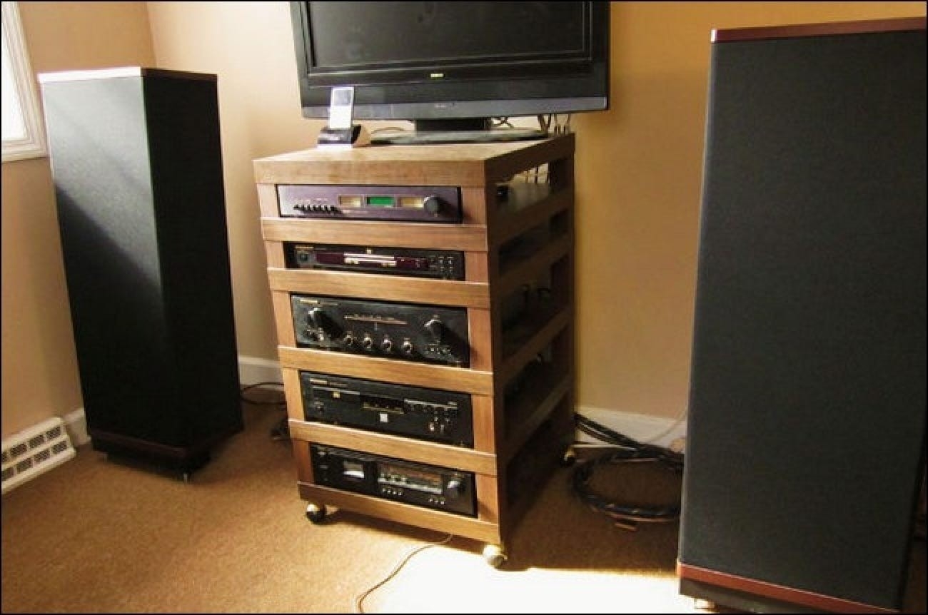 Stereo Racks and Stands - Foter  Audio rack, Hifi room, Hifi furniture